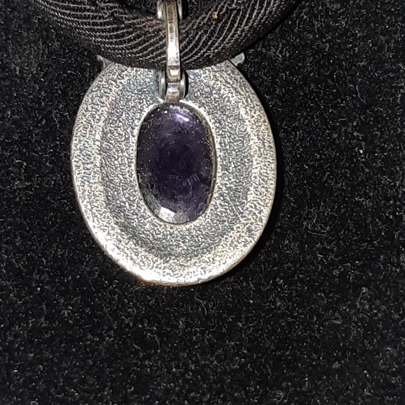 Kirks Folly Purple Cameo Necklace - Picture 5 of 10